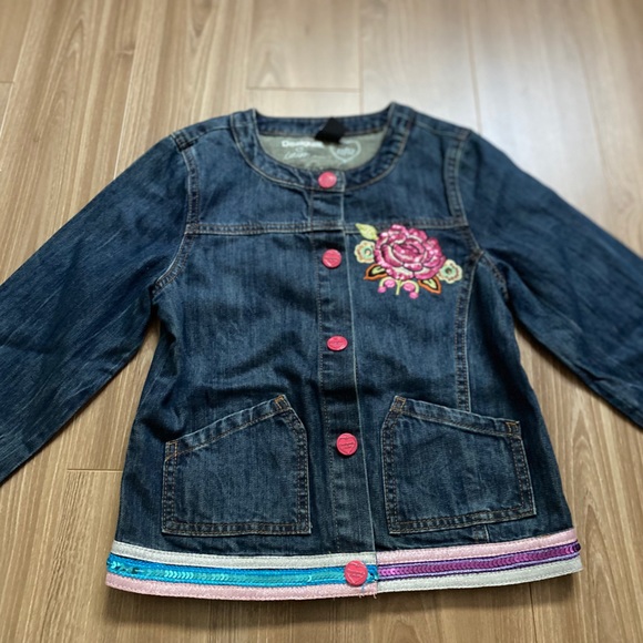 Desigual Jean jacket Kids size 11/12 - Picture 3 of 3